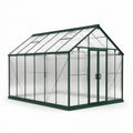 Aluminium Gewächshaus mit Polycarbonat-Paneelen Grün