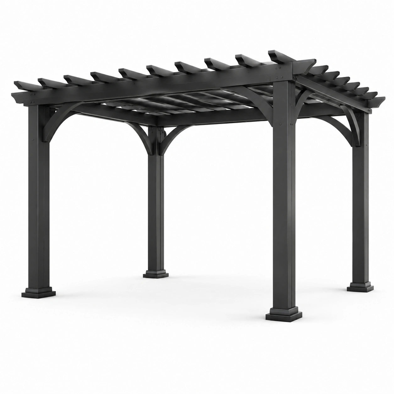 Aluminium Pergola Schwarz 400x300x240 cm