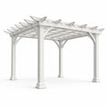 Pergola aus Vinyl Weiß 300x300x250 cm